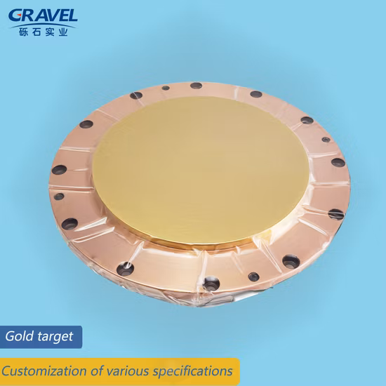 Traitement personnalisé du matériau cible de pulvérisation d'or de grande pureté